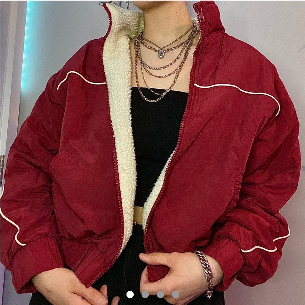 Burgundy jacket
